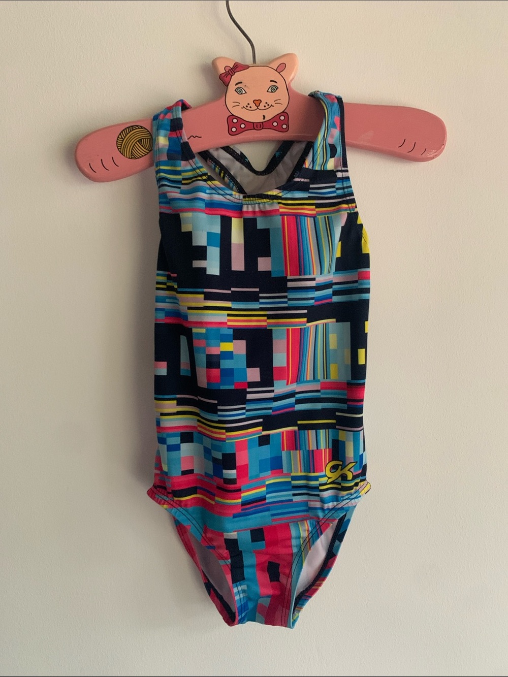 Kids Multicolor Geo-Print One-Piece Leotard - Brand: GK